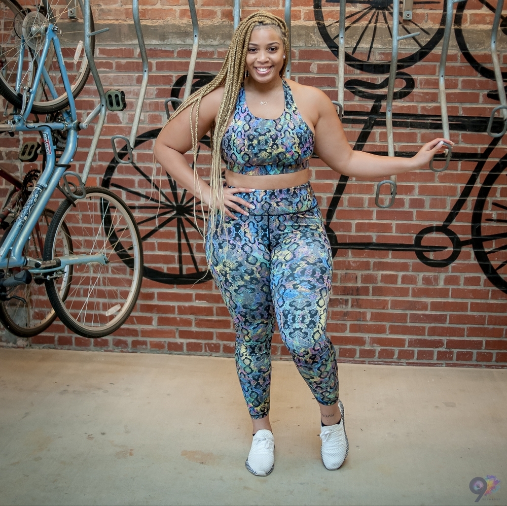 Snake Print workout set